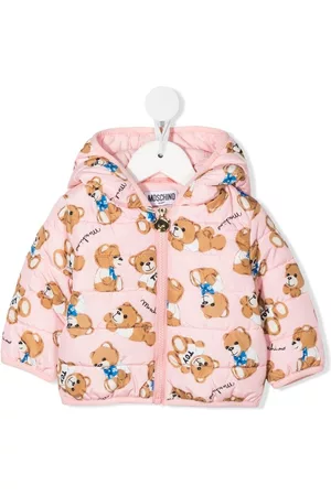 Moschino Fleece Jackets - Teddy-bear print jacket - Pink