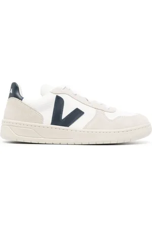 Veja V-10 panelled lace-up sneakers