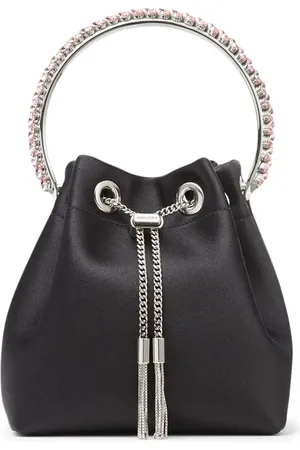 Jimmy Choo Bon Bon crystal-embellished satin bag