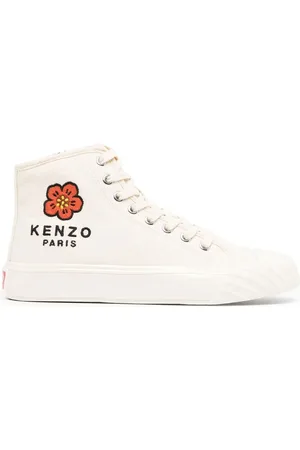 Kenzo Embroidered-logo hi-top sneakers