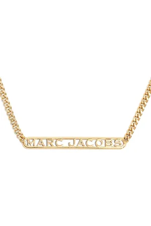 Marc Jacobs Monogram Chain Link Silver-plated Necklace in Metallic