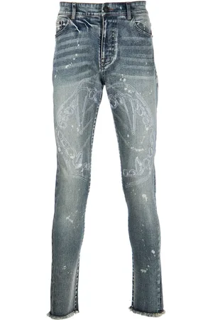 HACULLA Fang lips-print skinny jeans
