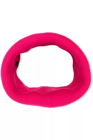 Karl Lagerfeld Ikonik Choupette ribbed-knit scarf - Pink