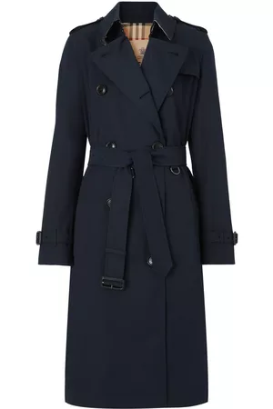 Burberry Women Trench Coats - The Long Kensington Heritage trench coat - Blue