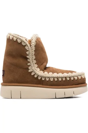 Mou Logo-patch slip-on boots