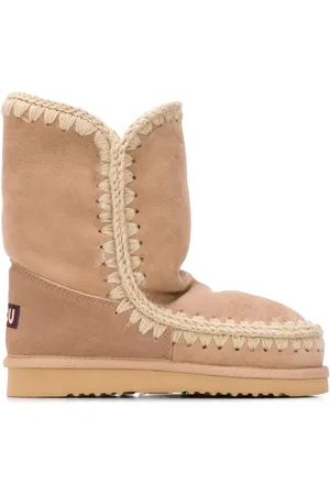 Mou Woven detail boots