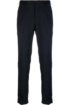 PT Torino Low-rise tapered tailored trousers