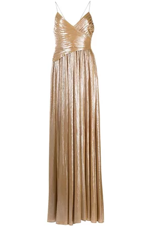 Retrofete Doss pleated gown - Gold