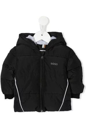 HUGO BOSS Puffer Jackets - Logo-print puffer jacket - Black
