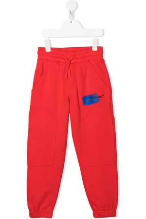 OFF-WHITE Sweatpants - Logo-print track pants - Red