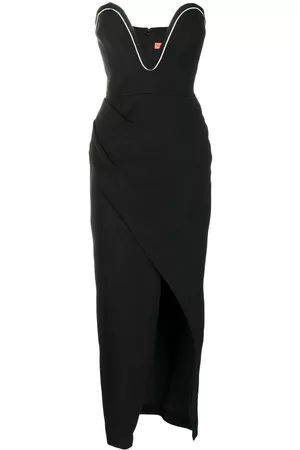 MANNING CARTELL Women V-Neck Dresses - Strapless plunging-neckline gown - Black