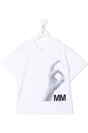 Maison Margiela Boys T-shirts - Graphic-print T-shirt - White