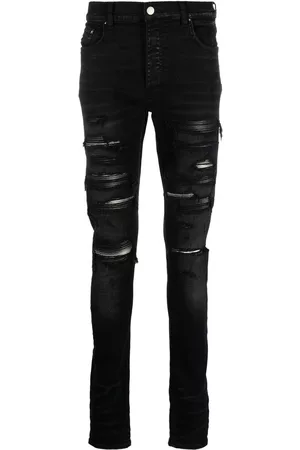 AMIRI Men Skinny Jeans - Thrasher distressed skinny jeans - Black