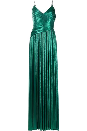 Retrofete Doss pleated gown - Green