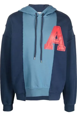 AMBUSH Panelled logo-print hoodie