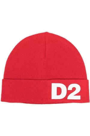 Dsquared2 Boys Hats - Logo-print knitted hat