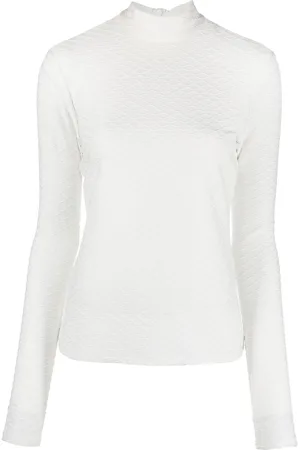 Karl Lagerfeld Textured long-sleeve top