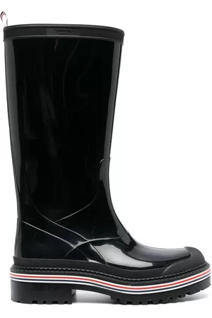 Thom Browne Men Rain Boots - RWB detail rain boots - Black