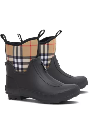 Burberry Rain Boots - House-check rain boots - Black