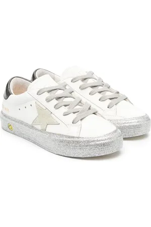 Golden Goose Superstar glittered low-top sneakers