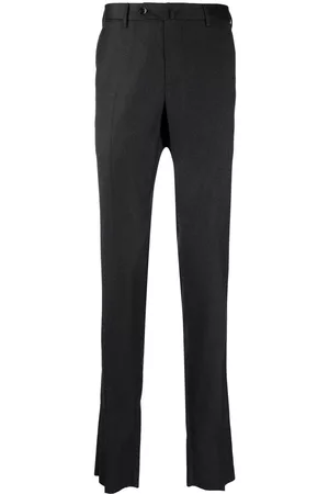 PT Torino Men Formal Pants - Slim-cut tailored trousers - Grey