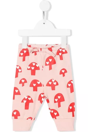 Stella McCartney Sports Pants - Graphic-print organic-cotton pants - Pink