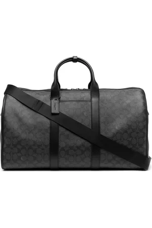 Coach Men Luggage - All-over monogram-pattern holdall - Grey