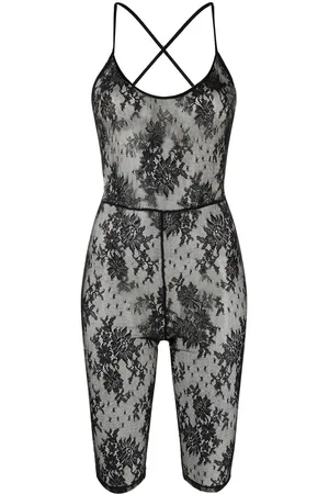 Kiki de Montparnasse Jolie floral-lace jumpsuit