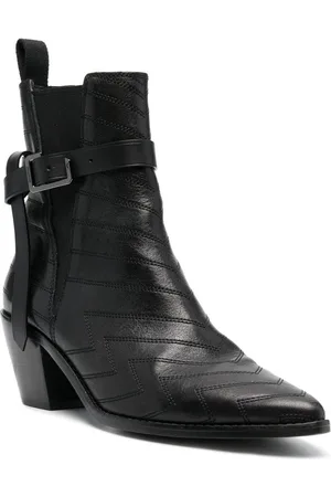 Zadig & Voltaire Leather cuban ankle boots