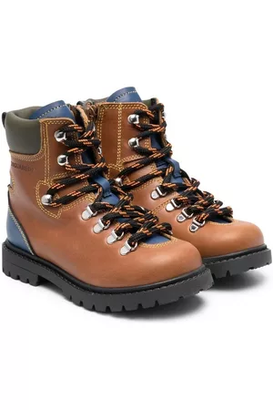 Dsquared2 Outdoor Shoes - Leather hiking boots - Brown