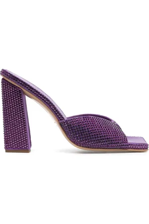 Gia Borghini Glass-crystal embellished sandals