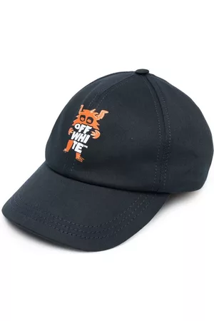 OFF-WHITE Boys Caps - Monster logo baseball cap - Blue