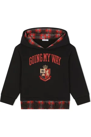 Dolce & Gabbana Tartan-trim hoodie