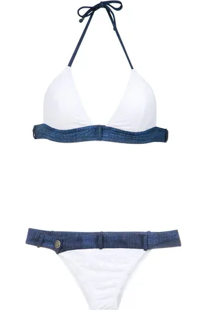 AMIR SLAMA Denim panels bikini set