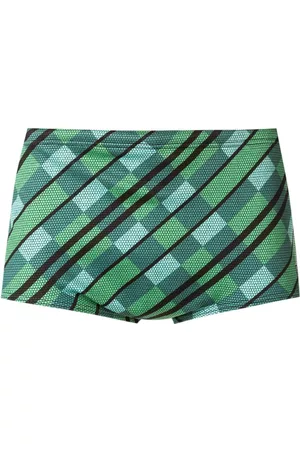 AMIR SLAMA Men Swim Shorts - Printed trunks - Green
