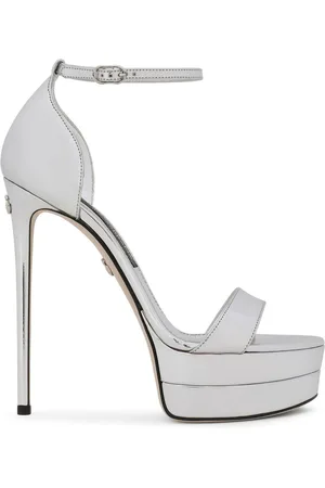 Dolce & Gabbana 145mm mirror-effect platform sandals