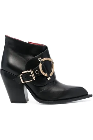 HARDOT Chain-link trim ankle boots
