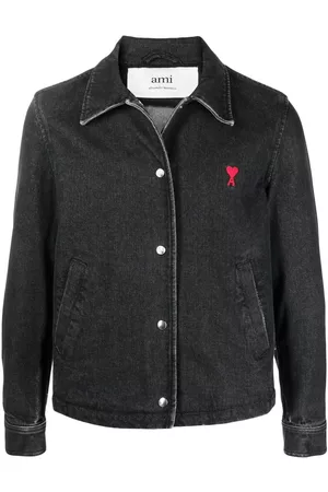 Ami Men Denim Jackets - Ami De Cœur denim jacket - Black