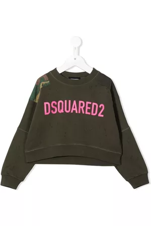 Dsquared2 Logo-print long-sleeve sweatshirt - Green
