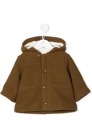 BONPOINT Coats - Timo hooded wool coat - Green