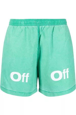 OFF-WHITE Men Swim Shorts - Bounce swim shorts - Green