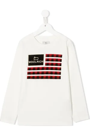 Woolrich Organic flag logo T-shirt