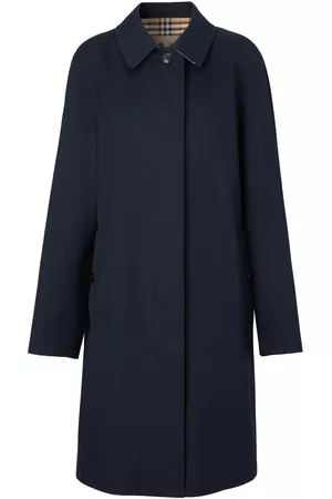 Burberry Women Trench Coats - The Camden Heritage car coat - Blue