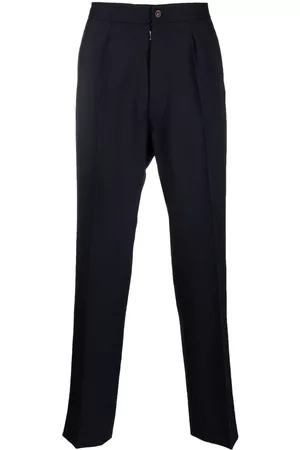 Maison Margiela Four-stitch tapered trousers - Blue