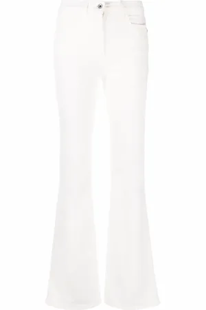 Patrizia Pepe Logo patch flared jeans