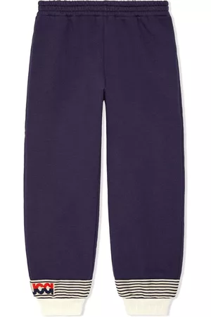 Gucci Sports Pants - Logo-print tracksuit bottoms - Blue