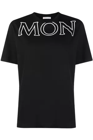 Moncler Logo-print short-sleeve T-shirt - Black