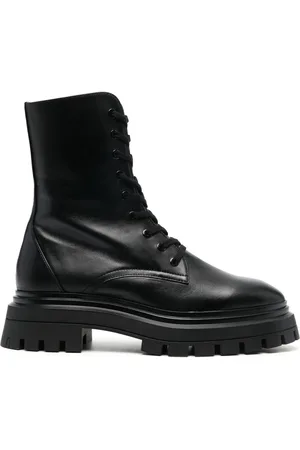 Stuart Weitzman Leather lace-up boots
