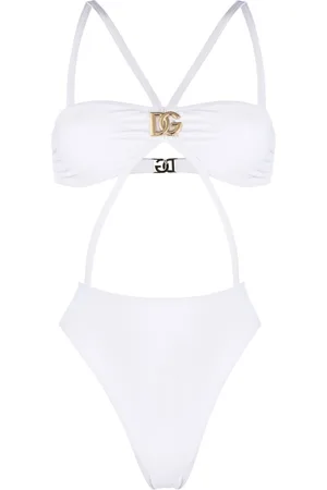 Dolce & Gabbana Logo-plaque detail swimsuit