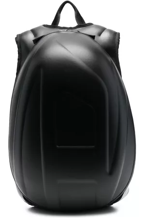 Diesel Men Rucksacks - Embossed-logo zipped backpack - Black
